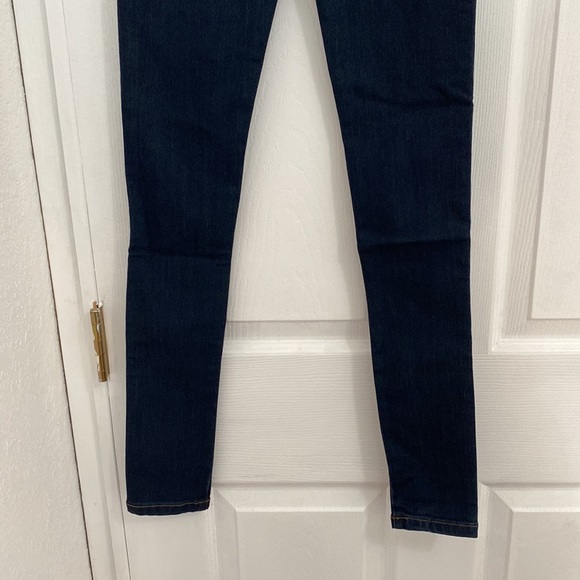 NWT FASHION NOVA CLASSIC HIGH WAIST SKINNY JEANS - DARK DENIM - SIZE 0 - Picture 4 of 8